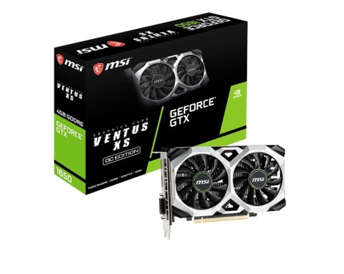 MSI Karta graficzna GeForce GTX 1650 D6 VENTUS XS OC V3 4GB 128bit GDDR6 HDMI