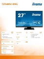 IIYAMA Monitor 27 cali T2754MSC-B1AG pojemnościowy 10PKT IPS powłoka AG 328767