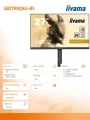 IIYAMA Monitor 27 cali GB2790QSU-B5 1ms,IPS,DP,HDMI,240Hz,F.Sync,QHD,HDR400 330715