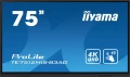 IIYAMA Monitor 75 cali ProLite TE7512MIS-B3AG,INFRARED,40pkt,IPS,4K, 24/7, 7H, WiFi,VGA, HDMI, USB-c, Bluetooth,metal,8ms, vesa, głośniki 2 x 16W 333811