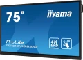IIYAMA Monitor 75 cali ProLite TE7512MIS-B3AG,INFRARED,40pkt,IPS,4K, 24/7, 7H, WiFi,VGA, HDMI, USB-c, Bluetooth,metal,8ms, vesa, głośniki 2 x 16W 333815