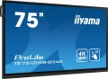IIYAMA Monitor 75 cali ProLite TE7512MIS-B3AG,INFRARED,40pkt,IPS,4K, 24/7, 7H, WiFi,VGA, HDMI, USB-c, Bluetooth,metal,8ms, vesa, głośniki 2 x 16W 333829