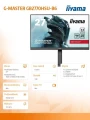 IIYAMA Monitor 27 cali GB2770HSU-B6 0.2ms,IPS,DP,HDMI,180Hz 335846