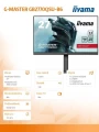 IIYAMA Monitor 27 cali GB2770QSU-B6 0.2ms,IPS,DP,HDMI,180Hz 335862