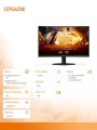 AOC Monitor C27G4ZXE 27 cali Zakrzywiony Fast VA 280Hz HDMIx2 DP 336394