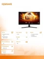 AOC Monitor CQ32G4VE 31.5 cala Fast VA Zakrzywiony 180Hz HDMIx2 DP 336447