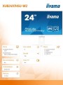 IIYAMA Monitor 24 cale XUB2497HSU-W2 IPS, HDMI, DP, 2x2W, 2xUSB, Pivot, HAS(150mm) /5y/ 338032