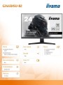 IIYAMA Monitor 23,8 cala G2445HSU-B2 IPS, FHD, 100Hz, 1ms, 2xUSB, 300cd 338060