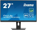 IIYAMA Monitor 27 cali ProLite XUB2763HSU-B1 IPS,100HZ,ECO,3ms,SLIM,HDMI,DP,2x USB3.22x2W,HAS(150mm),TCO,EPEAT 339862