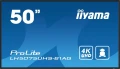 IIYAMA Monitor 50 cali LH5075UHS-B1AG,24/7,VA,ANDROID.11,4K,3xHDMI,DP,RJ45,  2xUSB,2x10W 341293