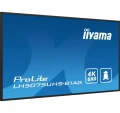 IIYAMA Monitor 50 cali LH5075UHS-B1AG,24/7,VA,ANDROID.11,4K,3xHDMI,DP,RJ45,  2xUSB,2x10W 341302