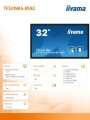 IIYAMA Monitor 32 cale TF3239AS-B1AG,IPS,FHD,HDMIx2,DP,RJ45,3xUSB,2x10W,     ANDROID,24/7,IP65 342485
