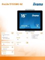 IIYAMA Monitor 15 cali ProLite TF1515MC-B2 poj.10pkt,pianka,4:3,TN 343208