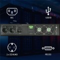 Qoltec Zasilacz awaryjny UPS do RACK | 3kVA | 3000W | Power Factor 1.0 |LCD | On-line 343696