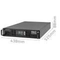 Qoltec Zasilacz awaryjny UPS do RACK | 3kVA | 3000W | Power Factor 1.0 |LCD | On-line 343700
