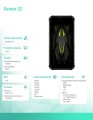 ULEFONE Smartfon Armor 22 4G 8/256GB IP69K Zielony 346179