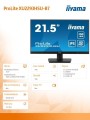 IIYAMA Monitor 22 cale XU2293HSU-B7,IPS,100Hz,FHD,HDMI,DP,300cd 346460