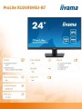 IIYAMA Monitor 24 cale XU2493HSU-B7,IPS.HDMI.DP.2x2W.USBx2,300cd 346473