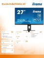 IIYAMA Monitor 27 cali XUB2793HSU-B7,IPS.HDMI.DP.2x2W.USBx2,300cd 346563