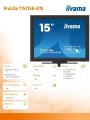 IIYAMA Monitor 15 cali T1531SR-B1S VA,RESISTIVE,HDMI,DP,VGA,IP54,2x1W 347287