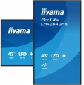 IIYAMA Monitor 43 cale LH4364UHS-B1AG 24/7,VA,ANDROID14,4K,500cd,4000:1,2xHDMI,USB-C,RJ45, RS-232c, IR, 2x10W, 2xUSB, UCHWYT ŚCIENNY 348478