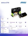 MSI Karta graficzna GeForce GT 710 2GB DDR3 64BIT DVI/D-SUB/HDMI 349327