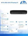 HP Inc. Komputer Pro 400 Mini G9 i5-12500T 512GB/8GB/W11P 885H7EA 349384