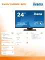 IIYAMA Monitor 24 cale T2454MSC-B2AG 10 PKT. POJ,IPS,HDMI,DP,FHD,300cd,4ms,  2x2W 349720