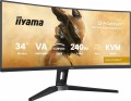 IIYAMA Monitor G-Master 34 cale GCB3486WQSCP-B1,VA,UWQHD,240HZ,0.4ms,1500R,HDR400,500cd,21:9,HDMI (2.1), USB-C dock 95W, RJ45, 2x5W, KVM,PiP 352418