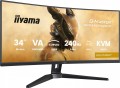 IIYAMA Monitor G-Master 34 cale GCB3486WQSCP-B1,VA,UWQHD,240HZ,0.4ms,1500R,HDR400,500cd,21:9,HDMI (2.1), USB-C dock 95W, RJ45, 2x5W, KVM,PiP 352419