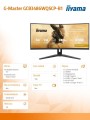 IIYAMA Monitor G-Master 34 cale GCB3486WQSCP-B1,VA,UWQHD,240HZ,0.4ms,1500R,HDR400,500cd,21:9,HDMI (2.1), USB-C dock 95W, RJ45, 2x5W, KVM,PiP 352434