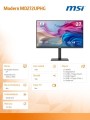 MSI Monitor Modern MD272UPHG 27 cali/LED/UHD/Flat/60Hz/Czarny 354097