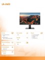 AG NEOVO Monitor 23.8 cala LA-2403 IPS FHD 100Hz HDMI DP VGA 354876