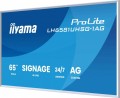 IIYAMA Monitor 65 cali LH6581UHSG-1AG 24/7,VA,ANDROID 14,4K, 2x10W, WiFi,    UCHWYT ŚCIENNY, 2xHDMI, USB-C, RJ45, IR, 2xUSB, WHITE 356574