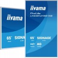 IIYAMA Monitor 65 cali LH6581UHSG-1AG 24/7,VA,ANDROID 14,4K, 2x10W, WiFi,    UCHWYT ŚCIENNY, 2xHDMI, USB-C, RJ45, IR, 2xUSB, WHITE 356575