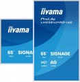 IIYAMA Monitor 65 cali LH6581UHSG-1AG 24/7,VA,ANDROID 14,4K, 2x10W, WiFi,    UCHWYT ŚCIENNY, 2xHDMI, USB-C, RJ45, IR, 2xUSB, WHITE 356576