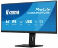 IIYAMA Monitor ProLite 34 cale XUB3493WQSU-B6 IPS,UWQHD,DP,2xHDMI,HAS,21:9,400cd,   120Hz,1000:1,1ms, USB HUBx4, 2x5W, 357575