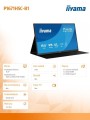 IIYAMA Monitor 15.6 cala P1671HSC-B1 IPS,FHD,miniHDMI,2xUSBC,250cd,8ms,2x1W,  0,7kg 359620