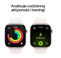 Apple Watch Series 11 GPS, koperta 42 mm z aluminium w kolorze różowego złota, pasek sportowy w kolorze łagodnego różu - rozmiar S/M 359787