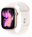 Apple Watch Series 11 GPS+Cellular, koperta 42 mm z aluminium w kolorze rĂłĹźowego zĹota, pasek sportowy w kolorze Ĺagodnego rĂłĹźu - rozmiar S/M 359790