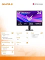 LG Electronics Monitor 24G411A-B 23,8 cala IPS Ultragear 361095