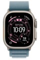 Apple Watch Ultra 3 GPS + Cellular koperta 49 mm z tytanu w kolorze naturalnym, opaska Alpine w kolorze jasnoniebieskim - rozmiar L 361390