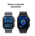 Apple Watch Ultra 3 GPS + Cellular koperta 49 mm z tytanu w kolorze naturalnym, opaska Alpine w kolorze jasnoniebieskim - rozmiar M 361708