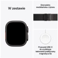 Apple Watch Ultra 3 GPS + Cellular, koperta 49 mm z tytanu w kolorze czarnym, bransoleta mediolańska z tytanu w kolorze czarnym - rozmiar M 361726