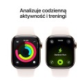 Apple Watch Series 11 GPS + Cellular koperta 42 mm z tytanu w kolorze złotym, pasek sportowy w kolorze łagodnego różu - rozmiar S/M 361850
