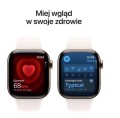 Apple Watch Series 11 GPS + Cellular koperta 42 mm z tytanu w kolorze złotym, pasek sportowy w kolorze łagodnego różu - rozmiar S/M 361851