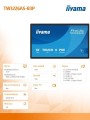 IIYAMA Monitor 32 cale TW3226AS-B3P POJ.10PKT.VA.24/7.FHD,500cd,HDMI,3xUSB,  1xUSB-c,RJ45,MIC, 2x5W,ANDROID 14,RK3567, 4/32GB, iiSign2 361901