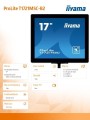 IIYAMA Monitor ProLite 17 cali T1721MSC-B2 POJ.10PKT.TN,IPX3,HDMI 361941