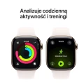 Apple Watch Series 11 GPS + Cellular koperta 46 mm z tytanu w kolorze złotym, pasek sportowy w kolorze łagodnego różu - rozmiar S/M 362209