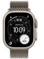 Apple Watch Ultra 3 GPS + Cellular, koperta 49 mm z tytanu w kolorze naturalnym, bransoleta mediolańska z tytanu w kolorze naturalnym - rozmiar M 362428
